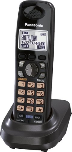  Panasonic - KX-TGA939T DECT 6.0 Cordless Phone Accessory Handset - Metallic Black