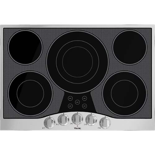  Viking - 29.9&quot; Electric Cooktop - Black/stainless steel