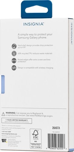 Insignia™ Hard-Shell Case for Samsung Galaxy S26 - Clear BUY IN MIDDLE EAST