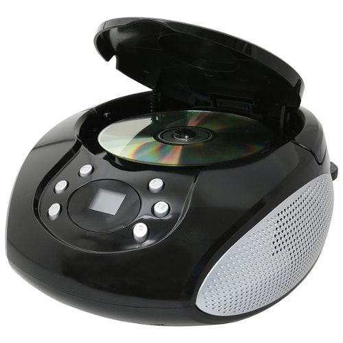 GPX Portable Boombox with CD Player and AM FM Radio Black BC112B