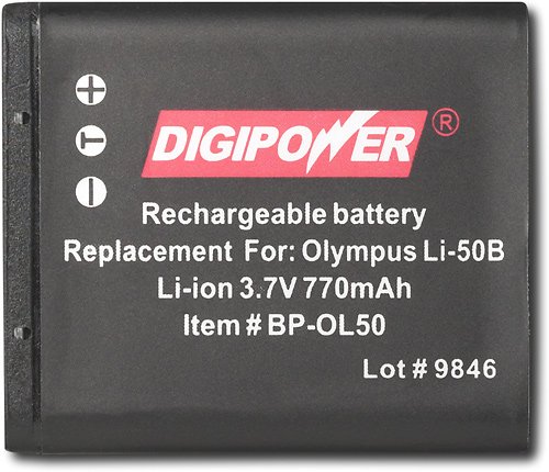  Digipower - Rechargeable Lithium-Ion Battery for Select Olympus Digital Cameras