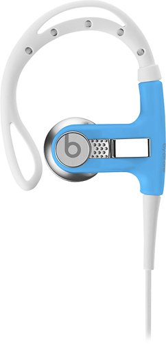  Beats - PowerBeats Clip-On Earbud Headphones - Neon Blue