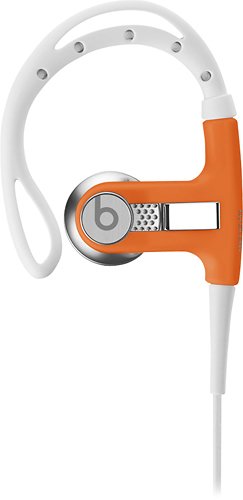  Beats - PowerBeats Clip-On Earbud Headphones - Neon Orange