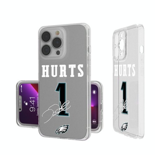 Keyscaper - NFL - Jalen Hurts Philadelphia Eagles iPhone Clear Case - 13 mini - Multicolor-Front_Standard 