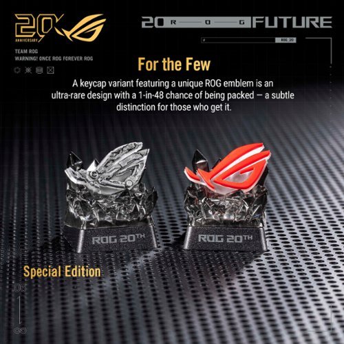 ASUS ROG 20th Edition Keycap Blind Box (1-Pack) - Styles May Vary WORLDWIDE DELIVERY