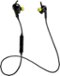 Jabra - SPORT PULSE Wireless Earbud Headphones with Built-In Heart Rate Monitor - Black/Yellow-Front_Standard
