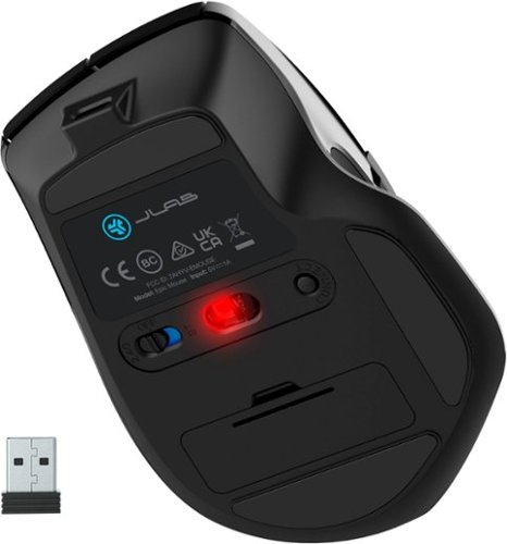 JLab EPIC Wireless Bluetooth Mouse 2 - Wireless - Black WORLDWIDE DELIVERY