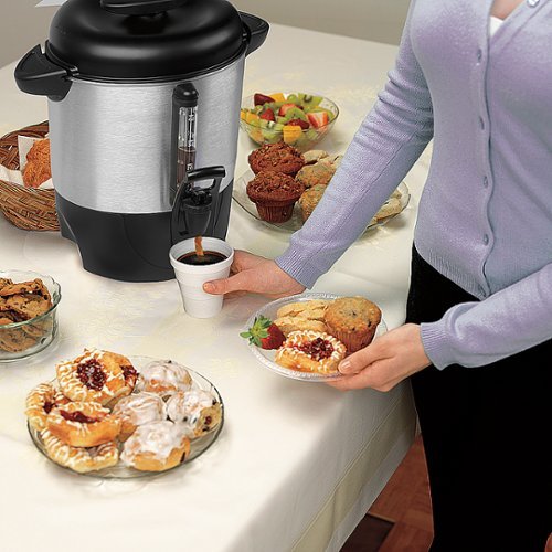 

Hamilton Beach - 40 Cup Dispensing Coffee Urn - silver