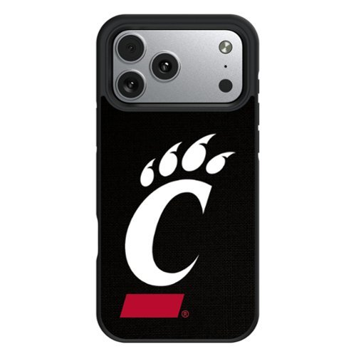 Keyscaper - NCAA - Cincinnati Bearcats Bump Case with 8.2ft Drop Protection - 16 Pro Max - Multicolor-Front_Standard 