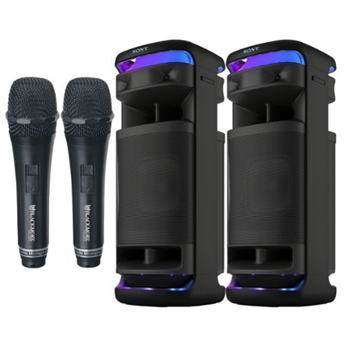 Sony - ULT TOWER 10 Party Speaker - SRSULT1000 Two (2) Speaker Bundle - Black-Front_Standard 