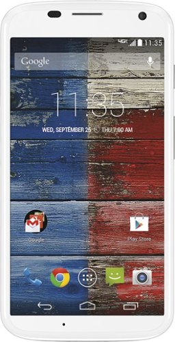  Motorola - Moto X (2nd Generation) 4G LTE No-Contract Cell Phone - Bamboo White