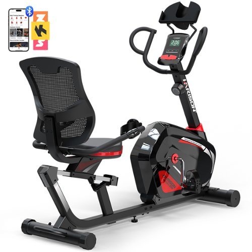 HARISON - Pro Recumbent Exercise Bike 400 lbs Capacity, Magnetic Recumbent bike for Adult and Seniors (BBB8Eco) - Black-Front_Standard 