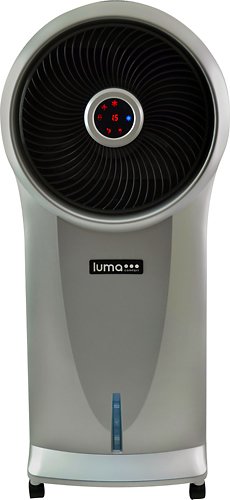  Luma Comfort - 500 CFM Portable Indoor/Outdoor Evaporative Air Cooling Fan - Silver/Black