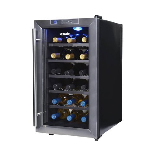  NewAir - 18-Bottle Wine Cooler - Stainless Steel