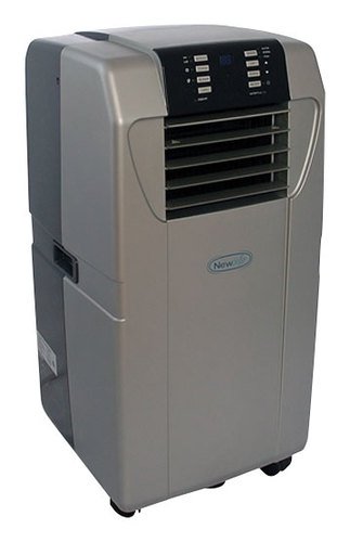  NewAir - 12,000 BTU Portable Air Conditioner and Heater - Silver/Black