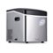 NewAir - 50-lb Portable Ice Maker - Stainless Steel-Front_Standard 