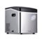 NewAir - 50-lb Portable Ice Maker - Stainless Steel-Front_Standard