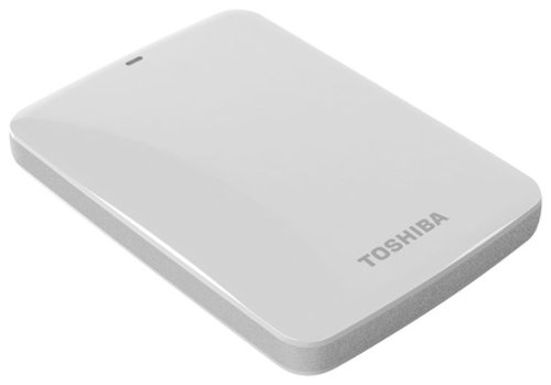  Toshiba - Canvio Connect 2TB External USB 3.0 Hard Drive - White