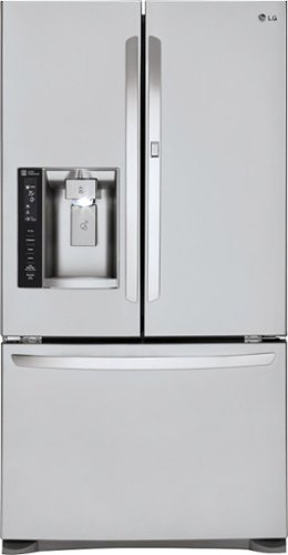  LG - Door-in-Door 23.9 Cu. Ft. French Door Refrigerator with Thru-the-Door Ice and Water - Stainless steel