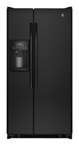  GE - 21.8 Cu. Ft. Frost-Free Side-by-Side Refrigerator with Thru-the-Door Ice and Water