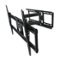 MegaMounts - Full Motion Television Wall Mount with Bubble Level for 32 70 Inch Displays - Black-Front_Standard