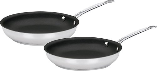  Cuisinart - Chef's Classic 2-Piece Skillet Set - Stainless-Steel
