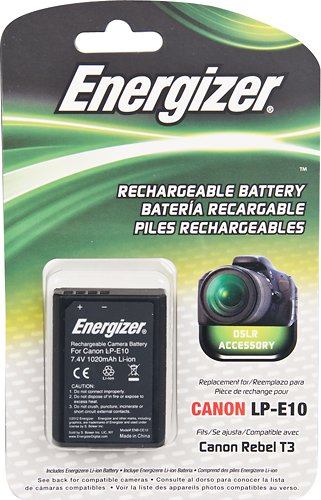 Energizer - Rechargeable Li-Ion Replacement Battery for Canon LP-E10
