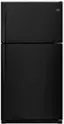 Front. Whirlpool - 20.5 Cu. Ft. Top-Freezer Refrigerator - Black.