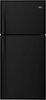 Whirlpool - 19.3 Cu. Ft. Top-Freezer Refrigerator - Black-Front_Standard 