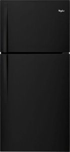 Whirlpool - 19.3 Cu. Ft. Top-Freezer Refrigerator - Black - Front_Standard