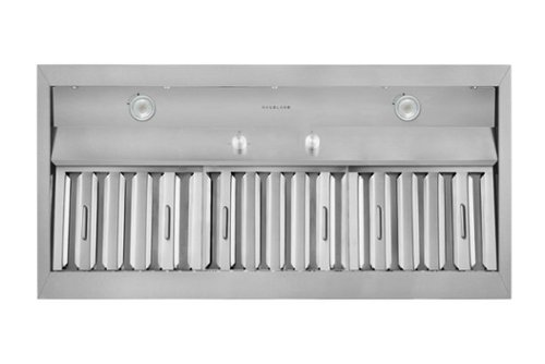 Hauslane - 42 inches - Convertible - Range Hood Insert - Silver-Front_Standard 