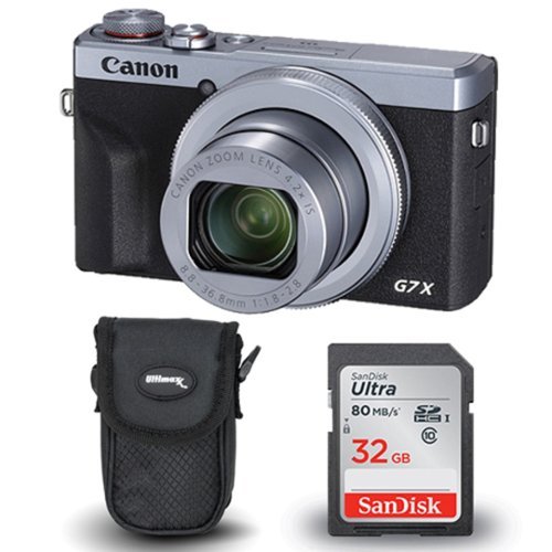 Canon PowerShot G7 X Mark III Digital Camera (Silver) + Ultra 32GB