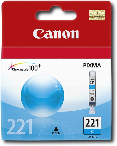 Canon - CLI-221 Ink Cartridge - Cyan