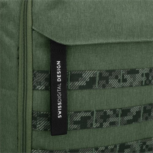 Swissdigital Design BERG L TSA-Friendly Backpack With USB Charging Port RFID Protection and Fits Up to 16″ Laptop - Dark Green BUY IN CANADA