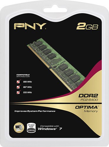  PNY - Optima 2GB PC2-6400 DDR2 DIMM Memory - Multi
