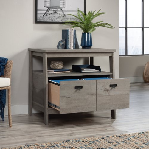 Sauder - Trestle Lateral File Cabinet - Mystic Oak-Front_Standard 