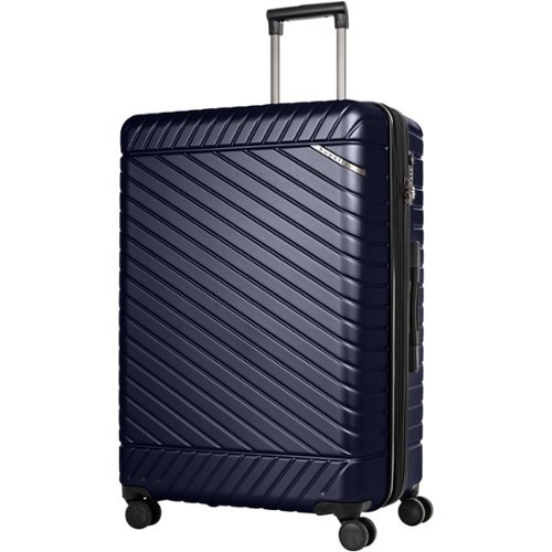 Photos - Luggage Bugatti  Moscow 27" Expandable Spinner Suitcase - Navy HLG4828BU-NAVY 