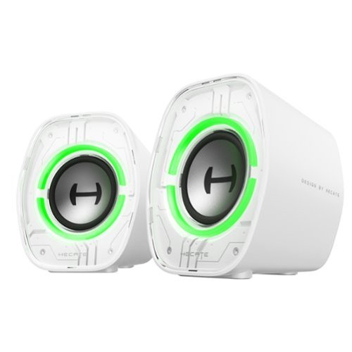 Edifier G1000 II 2.0 Bluetooth Gaming Speakers with RGB Lighting (2-Piece) - White WHERE TO BUY