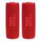 JBL - Flip 7 Waterproof Portable Speaker Bundle - Pair - Red-Front_Standard
