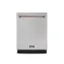 Front. Thor Kitchen - Gordon Ramsay Series by THOR Kitchen 24 Inch Dishwasher with Rose Gold Hardware - Stainless Steel.