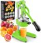 Zulay Kitchen - Cast-Iron Manual Citrus Press & Orange Squeezer Juicer - Light Green-Front_Standard
