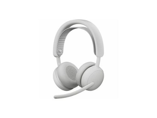 Logitech - Zone Wireless 2 ES - Noise-Canceling Wireless Headset with Adaptive Hybrid ANC - Off - White-Front_Standard 