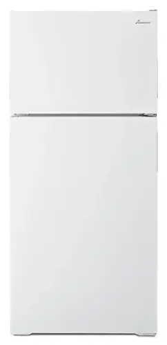 Front. Amana - 14.4 Cu. Ft. Top-Freezer Refrigerator with Dairy Bin - White.