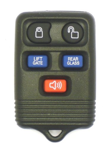 Car Keys Express - Ford Keyless Entry Remote - 5 Buttons (Lock, Unlock, Lift Gate, Rear Glass, and Panic) - Black