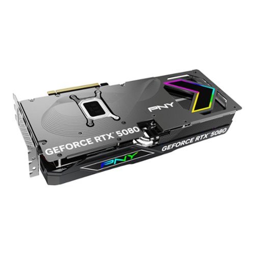 PNY GeForce RTX 5080 ARGB 16GB OC GDDR7 PCI Express 5.0 Graphics Card with Triple Fan - Black BUY IN MIDDLE EAST