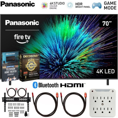 Panasonic - 70" W70 Series LED 4K UHD Smart Fire TV (2025) with 26 Month Extended Warranty Protection Plan Bundle-Front_Standard 
