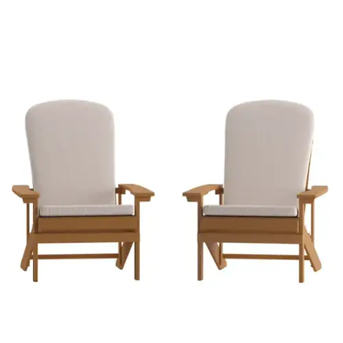 Cream Cushions/Teak Frame