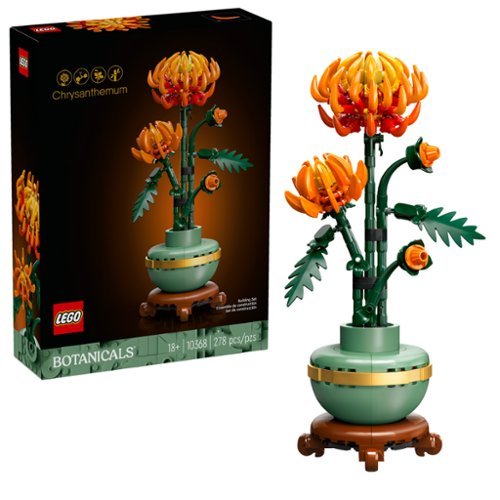 LEGO - Icons Chrysanthemum Flower Décor Building Set 10368-Front_Standard 
