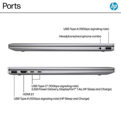 HP Envy 2-in-1 16 2K Touch-Screen Laptop - AMD Ryzen 7 - 16GB Memory - 1TB SSD - Meteor Silver WORLDWIDE DELIVERY