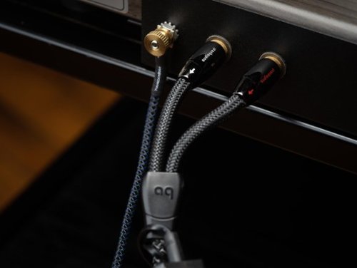 AudioQuest Angel RCA > RCA 6.5' Analog  Audio Interconnect Cable - Silver on Black SHOP ONLINE